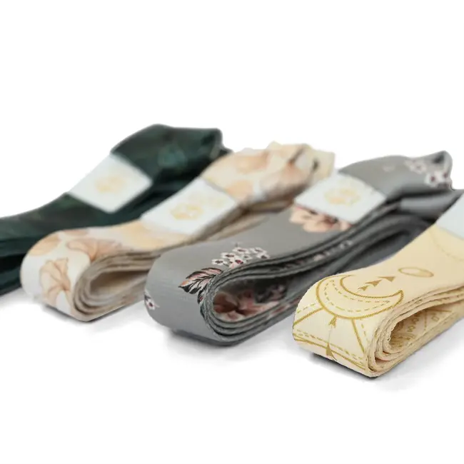 Yoga Mat Carrying Strap │ Full Colour Print │ Green Leaves