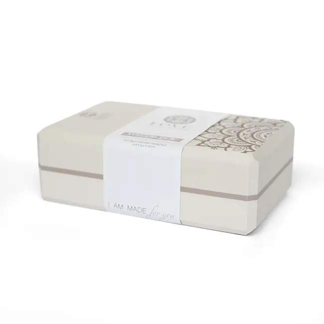 Yogablok | Eva Foam  | Mandala - Wonderful White