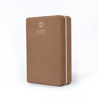 Love Generation Foam Yoga Block - Blissful Brown Love Generation Foam Yoga Block - Blissful Brown