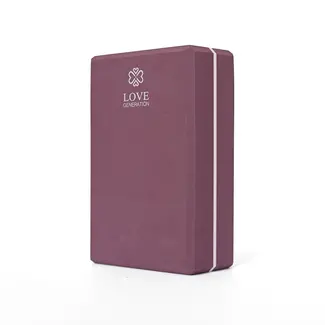 Love Generation Foam Yoga Block - Peaceful Purple