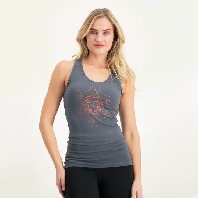 Metatron Core│Öko Yoga Tank │Ash