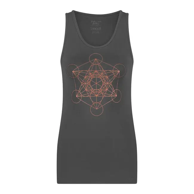 Metatron Core│Eco Yoga Tank │Ash