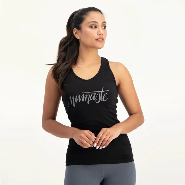 Namaste Core│Eco Yoga Tank │Onyx Black