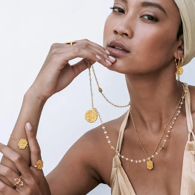 I am Whole Crystal  •  Necklace • Gold plated