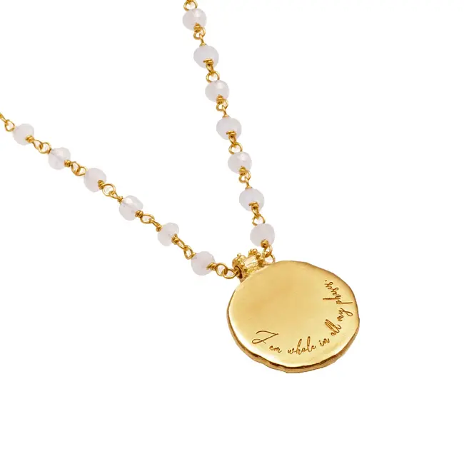 I am Whole Crystal  • Ketting  • Verguld