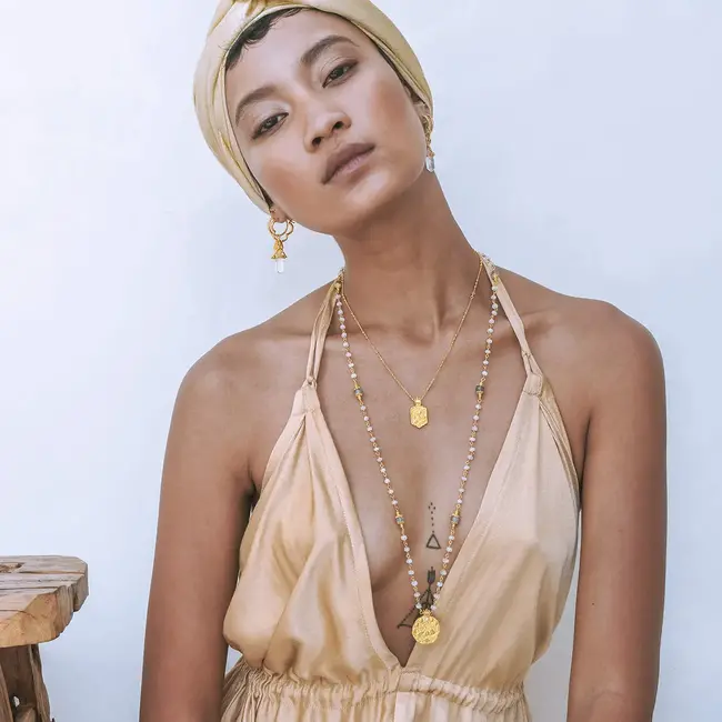 I am Whole Crystal  •  Necklace • Gold plated