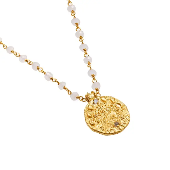 I am Whole Crystal  • Ketting  • Verguld