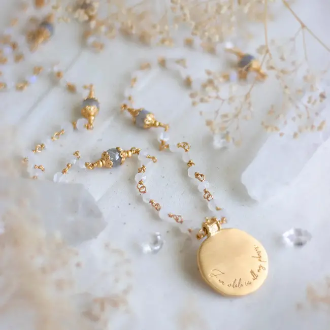 I am Whole Crystal  •  Necklace • Gold plated