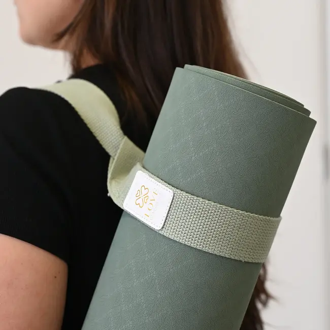 Draagriem voor Yogamat │ Katoen │ Donker Groen