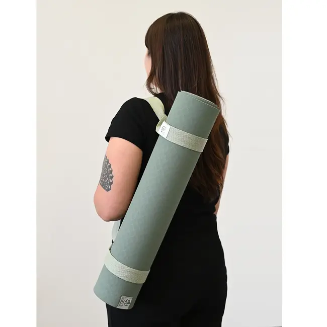 Draagriem voor Yogamat │ Katoen │ Donker Groen