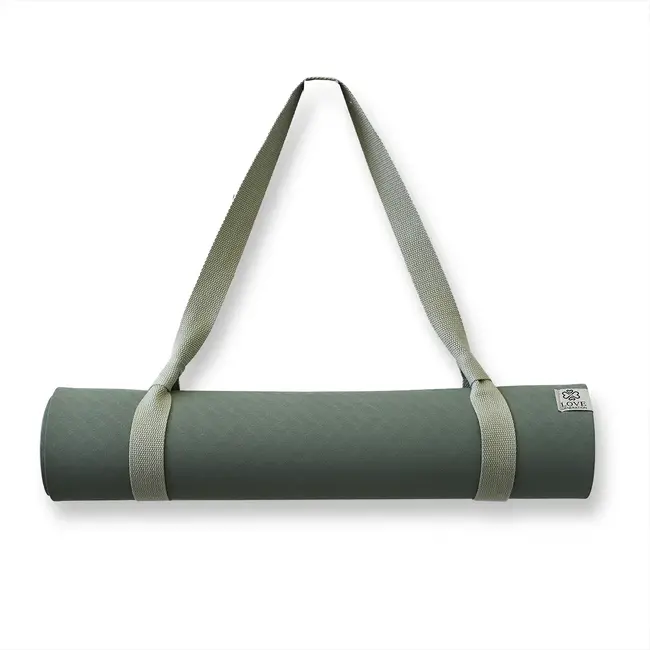 Yoga Mat Carrying Strap │ Cotton │ Dark Green