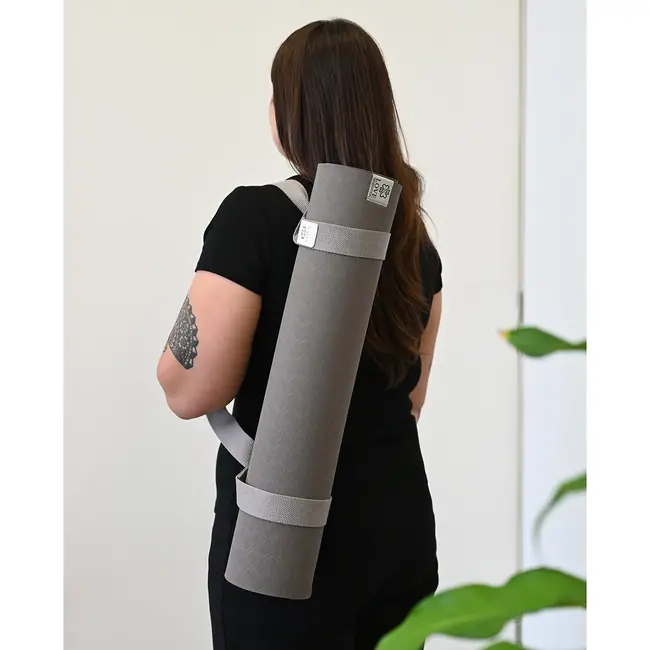 Yoga Mat Carrying Strap │ Cotton │Terrific Taupe