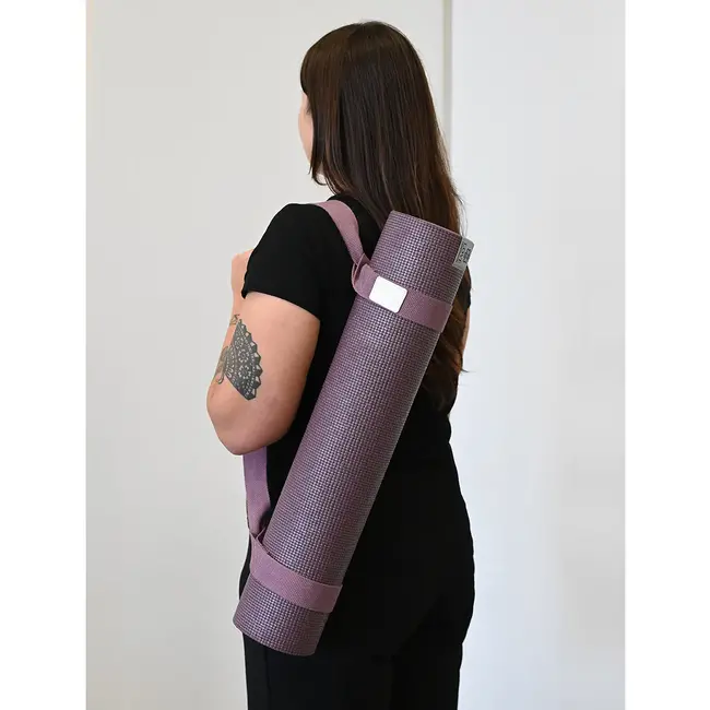 Tragegurt für Yogamatte │ Baumwolle │ Aubergine Lila