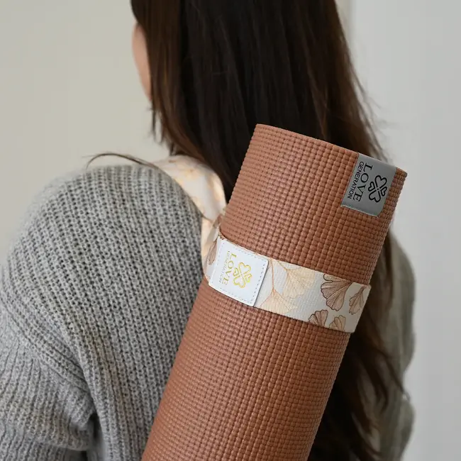 Draagriem voor Yogamat │ Fullcolour Print │  Golden Ginko