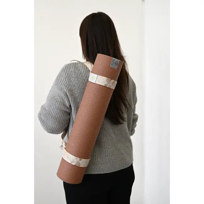 Yoga Mat Carrying Strap │ Full Colour Print │ Golden Ginko
