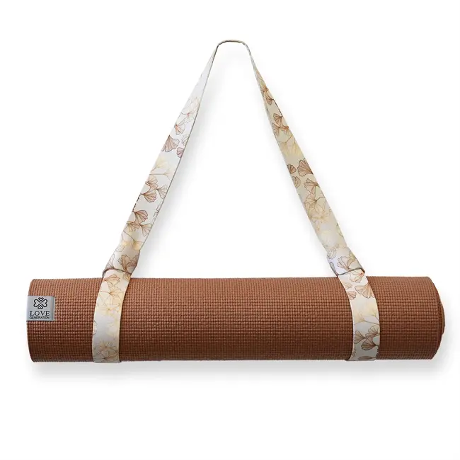 Tragegurt für Yogamatte │ Vollfarbdruck │ Golden Ginko