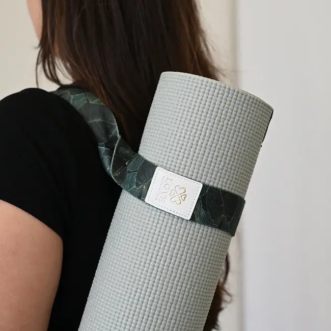 Draagriem voor Yogamat │ Fullcolour Print │ Green Leaves