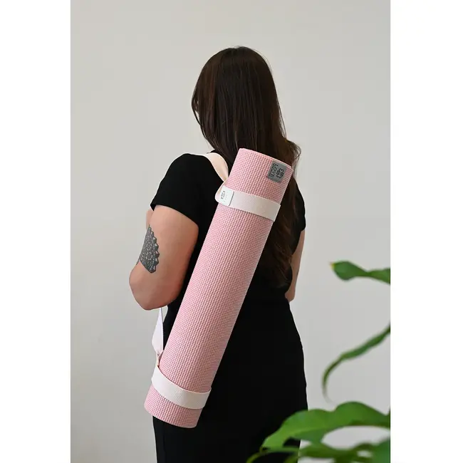 Yoga Mat Carrying Strap │ Cotton │ Precious Pink
