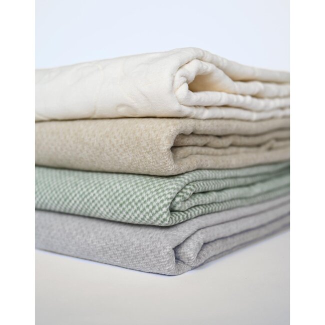 Eco Yoga Blanket │ Organic Cotton │ Extra Soft │ Stripy Sage