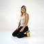 Meditation Bench │ Bamboo │ Foldable │ Velvet Cushion │ Sea Green