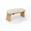 Meditation Bench │ Bamboo │ Foldable │ Unbleached Cotton Cushion