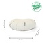 Meditation Cushion │ Half Moon │ Cotton & Buckwheat Filling │ Unbleached Cotton