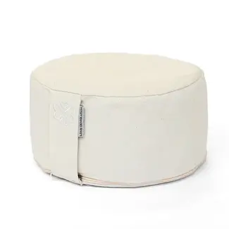 Love Generation Meditation Cushion │ Round │ Unbleached Cotton