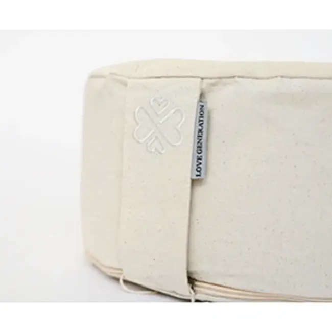 Meditation cushion │ Round │ Unbleached cotton & buckwheat filling