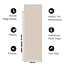 Extra Long Yoga Mat │200 cm│ Sand │ Anti-Slip