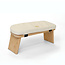 Meditation Bench │ Bamboo │ Foldable │ Unbleached Cotton Cushion