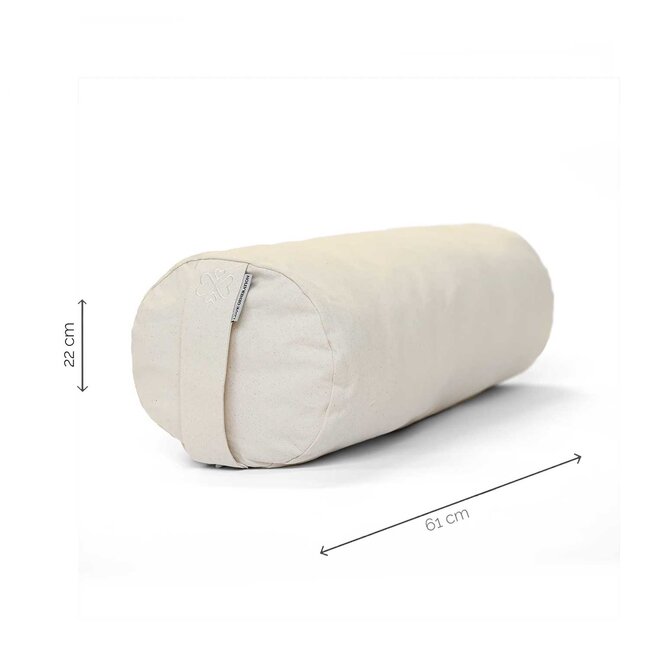 Ronde Yogabolster | Ongebleekt Katoen | 61cm lang