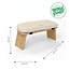 Meditation Bench │ Bamboo │ Foldable │ Unbleached Cotton Cushion