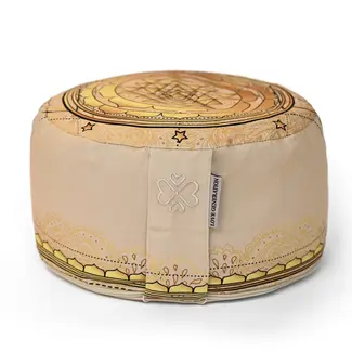 Love Generation Meditation Cushion │ Round │ Sri Yantra