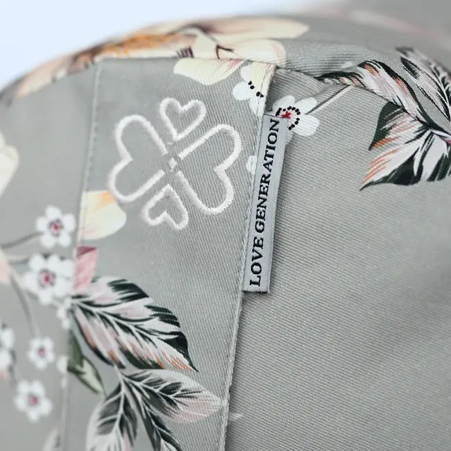 Round Yoga Bolster | Vintage Flowers | Cotton | 61cm long