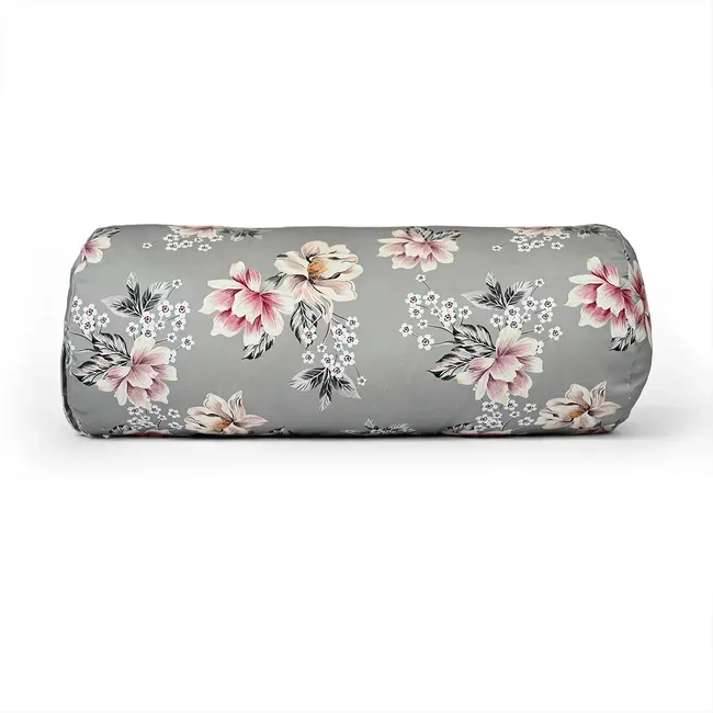 Ronde Yogabolster | Vintage Flowers | Katoen | 61cm lang