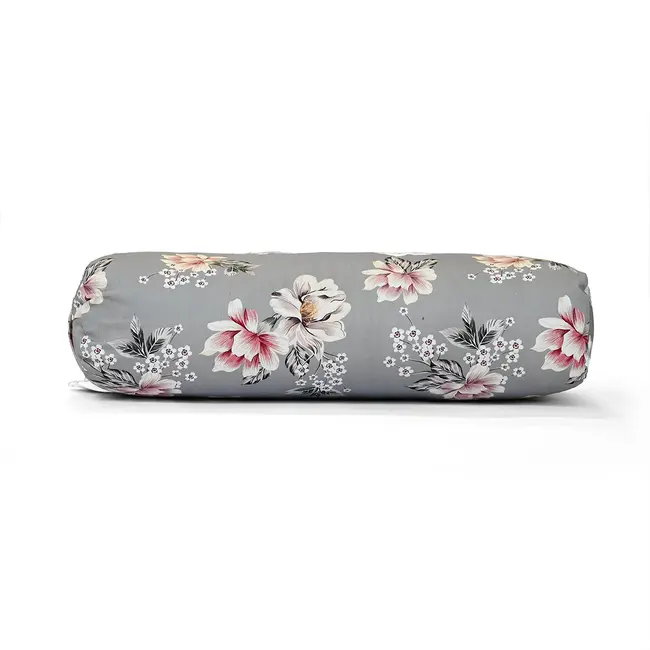 Rectangular Yoga Bolster | Vintage Flowers | Cotton | 61cm long