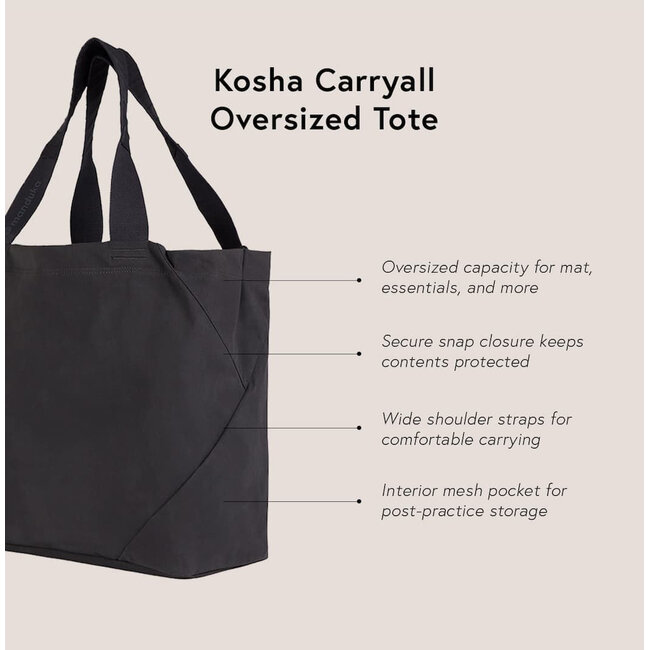 Kosha Carryall Oversized Tote - Phantom Grey