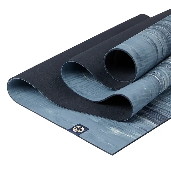 eKO 3.0 Yogamat - 5mm - Maldive Marble - Blauw