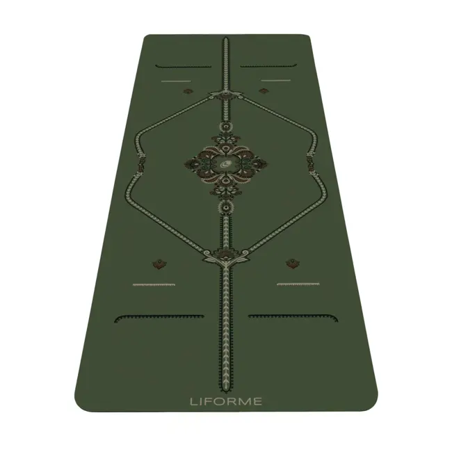 Liforme Yoga Mat - 4mm - Deep Forrest Mindful Garden