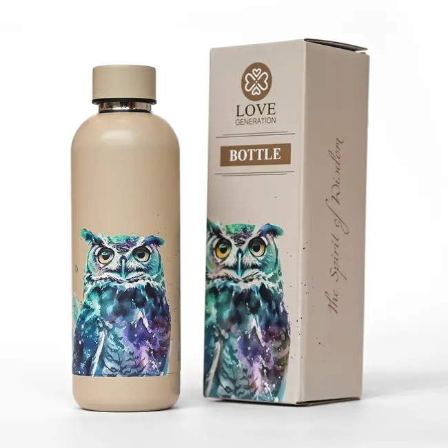 Waterfles - Drinkfles - 500 ml - Thermos - The Spirit of Wisdom