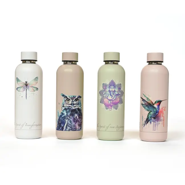 Water bottle - Drinking bottle - 500 ml - Thermos - The Spirit of New Beginnings