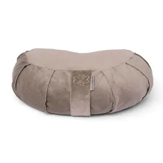 Love Generation Meditation Cushion │ Half Moon │ Taupe