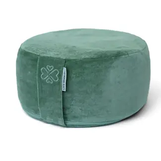 Love Generation Meditationskissen │ Rund │ Samt │  Sea Green