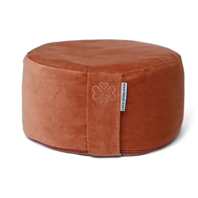 Meditation Cushion │ Round │ Velvet │ Terracotta