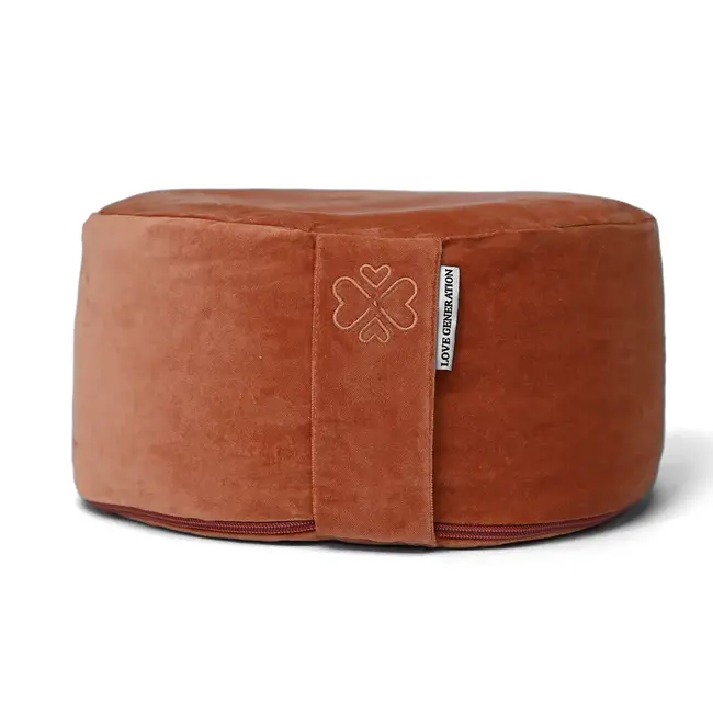 Meditation Cushion │ Round │ Velvet │ Terracotta