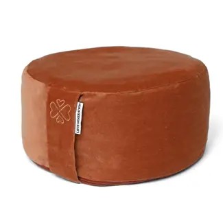 Love Generation Meditation Cushion │ Round │ Velvet │ Terracotta