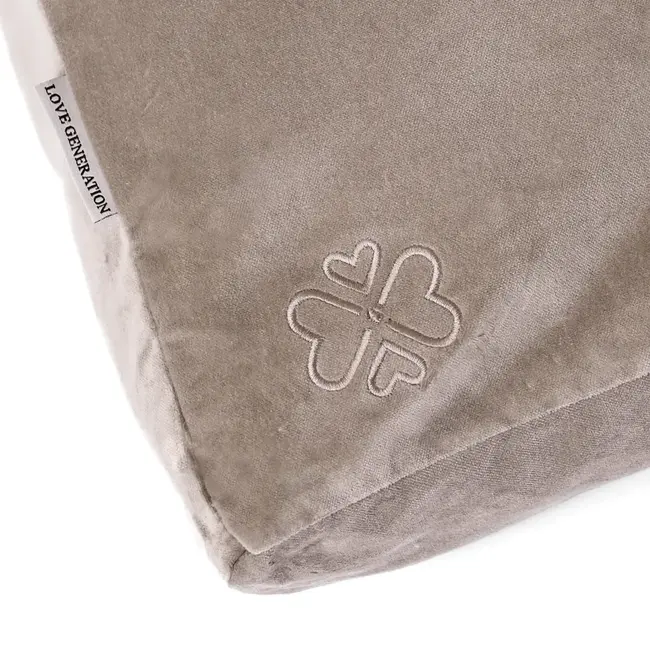 Meditationsmatte │ Zabuton │ Samt │ Taupe