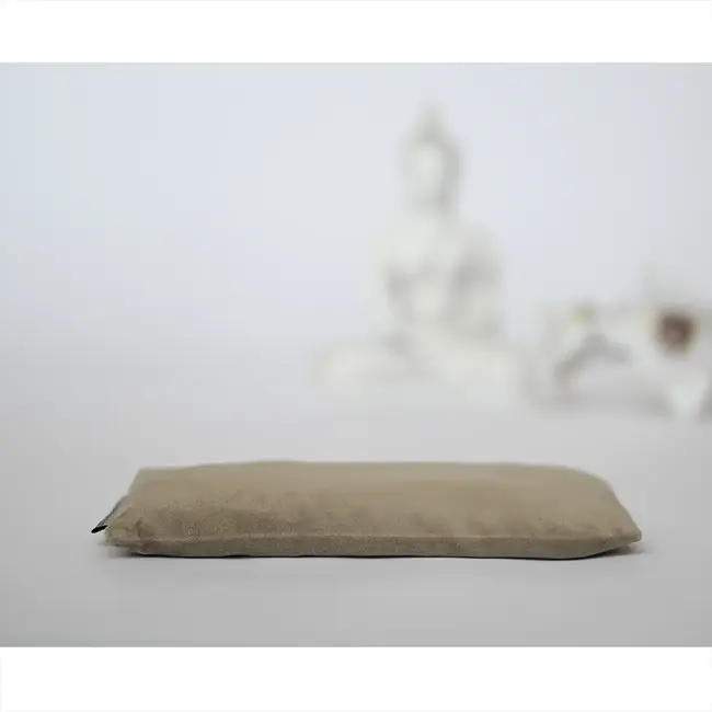 Fluwelen Oogkussen met Lavendel -  Taupe