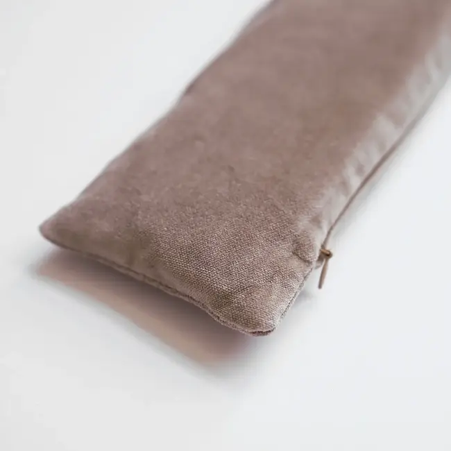 Velvet Eye Pillow with Lavender - Taupe
