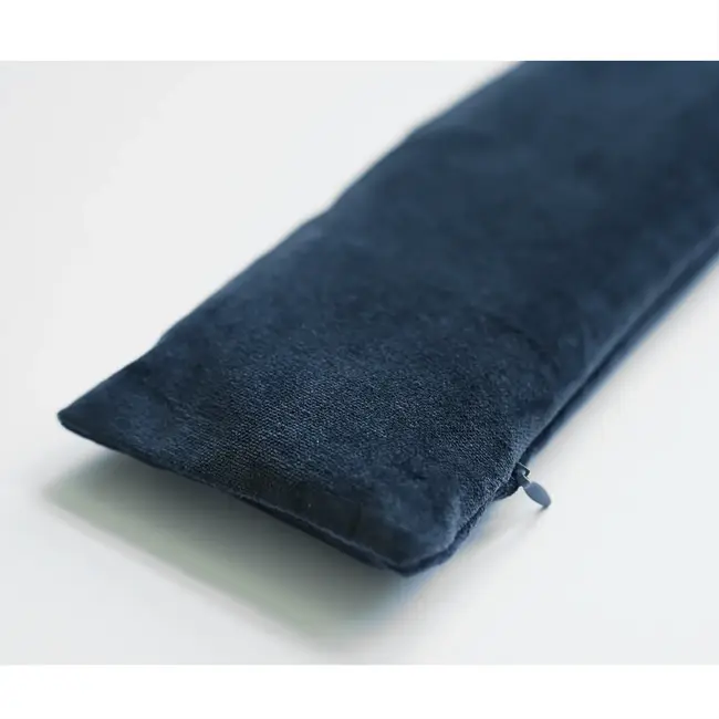 Velvet Eye Pillow with Lavender - Night Blue